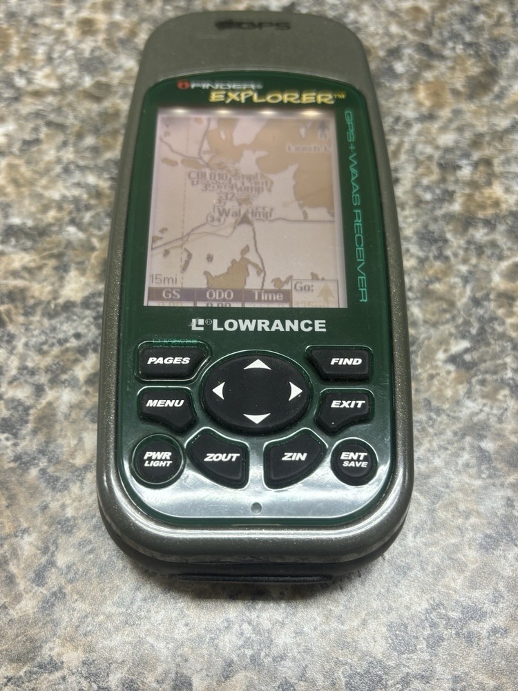 Lowrance iFinder Explorer Waterproof Handheld GPS Tested And Working
