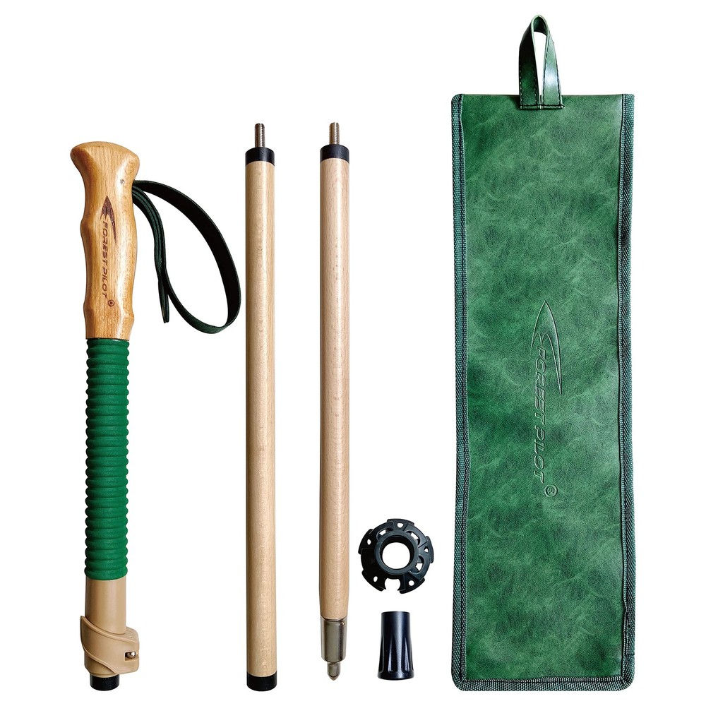 Trekking Poles 1 Piece Adjustable Hiking or Walking Stick Strong, Natural…