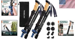 Trek-Z Ergonomic Folding Trekking Poles – Compact and Durable for Adventurers