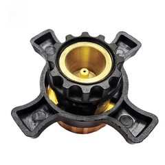 Aluminum Copper Gas Connector for European Camping Stoves Cylinder Adapter