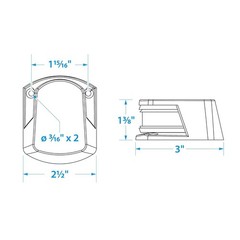 Marine Navigation Lights Zamak Style Boat Navigation Light Marine Bow Light