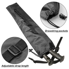 4Pcs Tent Pole Storage Bag, 19 in Trekking Poles Tent Pole Carrying Bag for W…