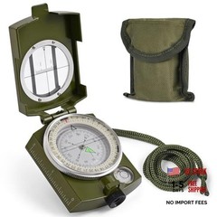 Compass, Hiking Compass for Survival with Lensatic – Water-Resistant Navy