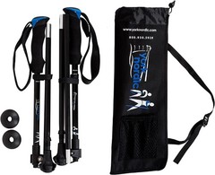 Adjustable Travel Walking Poles, Collapsible to 12.5 Inches with Accessories