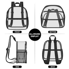 Clear Backpack Stadium Approved 12X11x6, Waterproof Clear Bag Stadium
