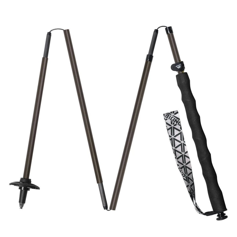 AONIJIE E4220 2PCS Carbon Fiber Trekking Poles Foldable Hiking Running
