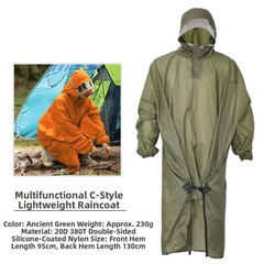 Outdoor Waterproof Rain Jacket 3in1 Lightweight for Jungle and Mountaineering