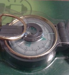 Coleman Lensatic Compass w/Case Liquid Filled Luminous Letters Sealed Pkg NOS