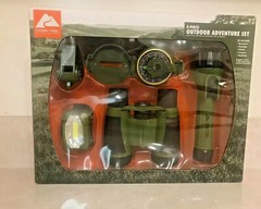 Ozark Trail 5 Piece Outdoor Adventure Set Binoculars Compass Flashlight and More
