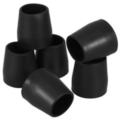 6 Pcs Non- Adhesive Tip for Crutches Non-skid Rubber Walking Cane Tips