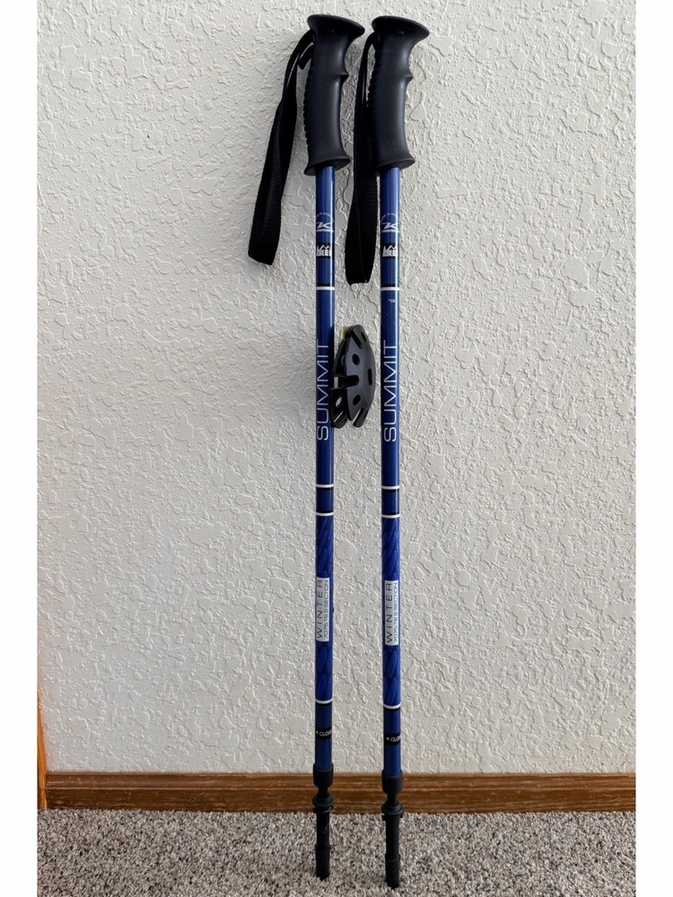 REI SUMMIT Komperdell Winter Basket Telescopic 7075 Alloy Trekking Poles Hiking