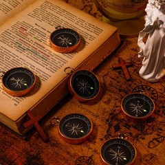 Relaxweex 36 Pcs Father’s Day Christian Gifts Bulk, Engraved Bible Gold