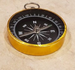 5 Lightweight Aluminum Compass Hiking Camping Survival Wedding Party Favor Lot