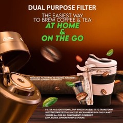Coffee & Tea to Go Go – Dual Purpose: Home & Portable Brewing Kit