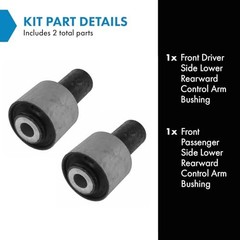 Control Arm Bushing Front Lower Rearward Rear LH RH Pair Set for LS460 LS600h
