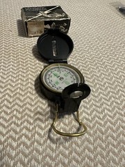 Vintage Engineer Lensatic Precise Liquid Filled Compass Japan-With Original Box!