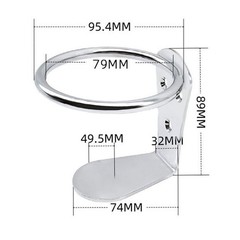 316 Stainless Steel Wall Mount Bottle Holder for Yacht RV Boat Secure Grip