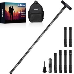 aiGear G2 Tactical Stick Hiking Walking 6 Tubes / 47.3″, 6 / 47.3″