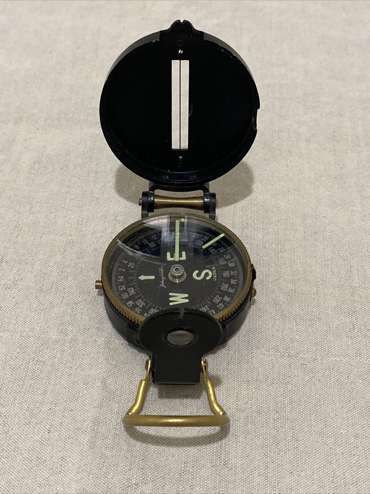 Vintage Johnny Walker Japan Brass Pocket Compass