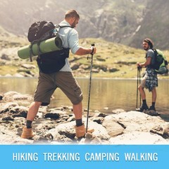 Trekking Poles Collapsible Hiking Poles, Aluminum 7075 Walking Poles Sticks w…