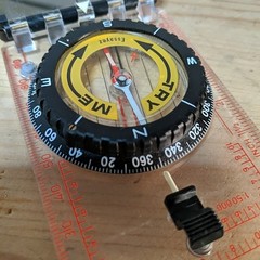 Nexus Type 15 Navigation Compass with Mirror In Case