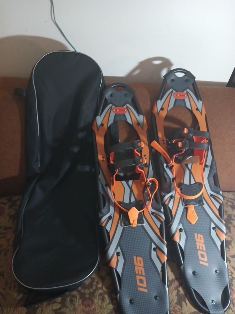 G2 21/25/30/36 Inches Light Weight Snowshoes for Women Men Youth, 21″, Orange