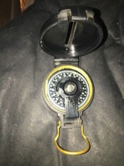 Vintage Precise Pathfinder Engineer Lensatic Compass Taiwan