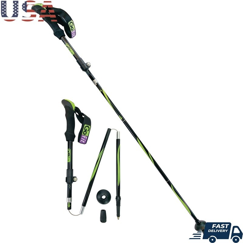 Adjustable Lightweight Walking Poles Ergonomic Handles Portable Travel Set New