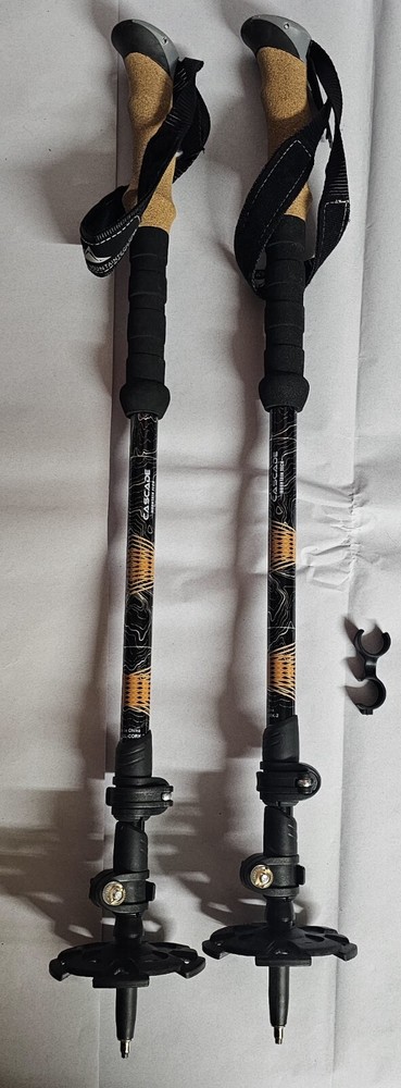 Cascade Mountain Tech Aluminum Quick Lock Trekking Poles Cork Grip