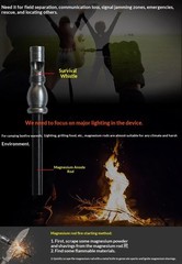 55in Hiking Tactical Stick Walking Staff – Outdoor Multitool Gear Trekking Pole