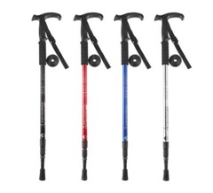Adjustable Anti Shock Hiking Walking Telescopic Pole Trekking Stick USA Durable