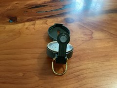 Vintage Engineer Directional Lensatic Compass With Magnifier CAMOUFLAGE GREEN
