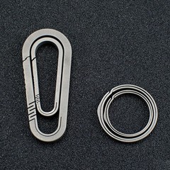 Alloy Carabiner Aviation-grade Titanium Construction Ergonomic Flexibility
