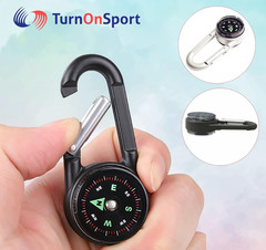 2 Pack Carabiner Clip On Compass Hiking – Compact Compass Keychain Backpacks …