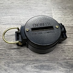 Vintage Engineer Directional Compass Lensatic Black Scouting Hiking Exploring