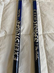 Tom Rutlin Exerstrider OS2 Blue Adjustable Hiking Trekking Walking Poles