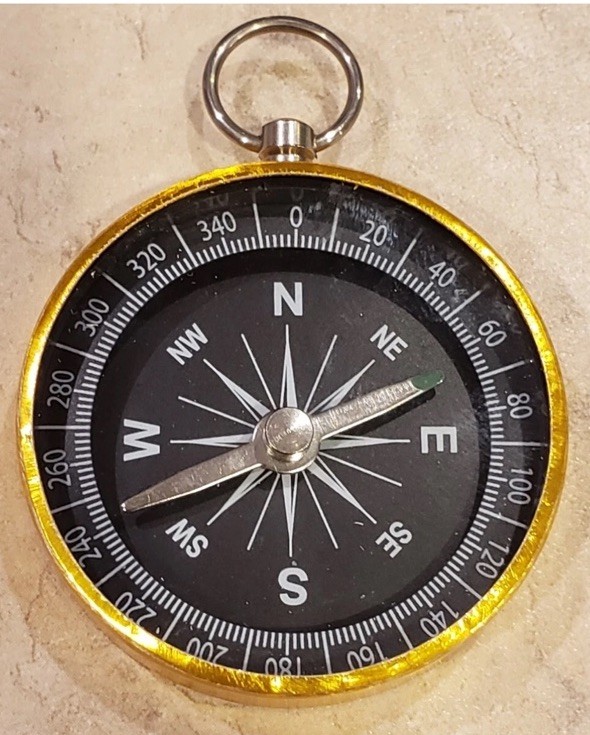 5 Lightweight Aluminum Compass Hiking Camping Survival Wedding Party Favor Lot