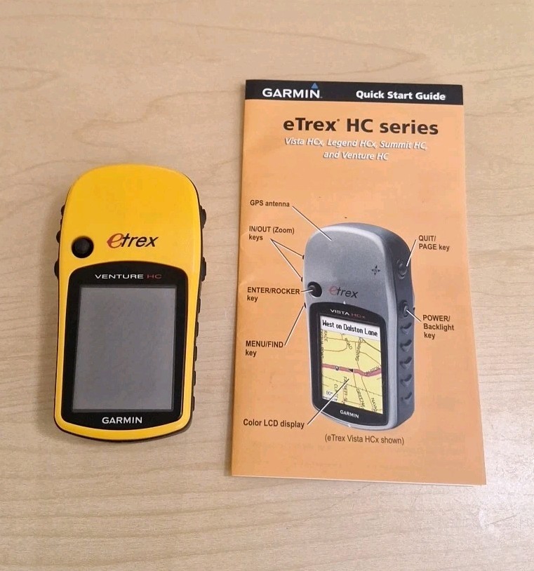 Garmin Etrex VENTURE HC Series Handheld GPS “for Parts – No Power !!” Sold As Is