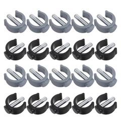 20 Pcs Walking Cane Accessories Crutches Shaped Buckles for Latch Pin