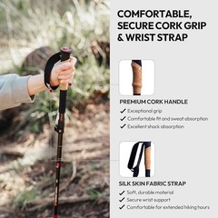 MX-2 PRO | X Carbon Tech Carbon Fiber Trekking Poles