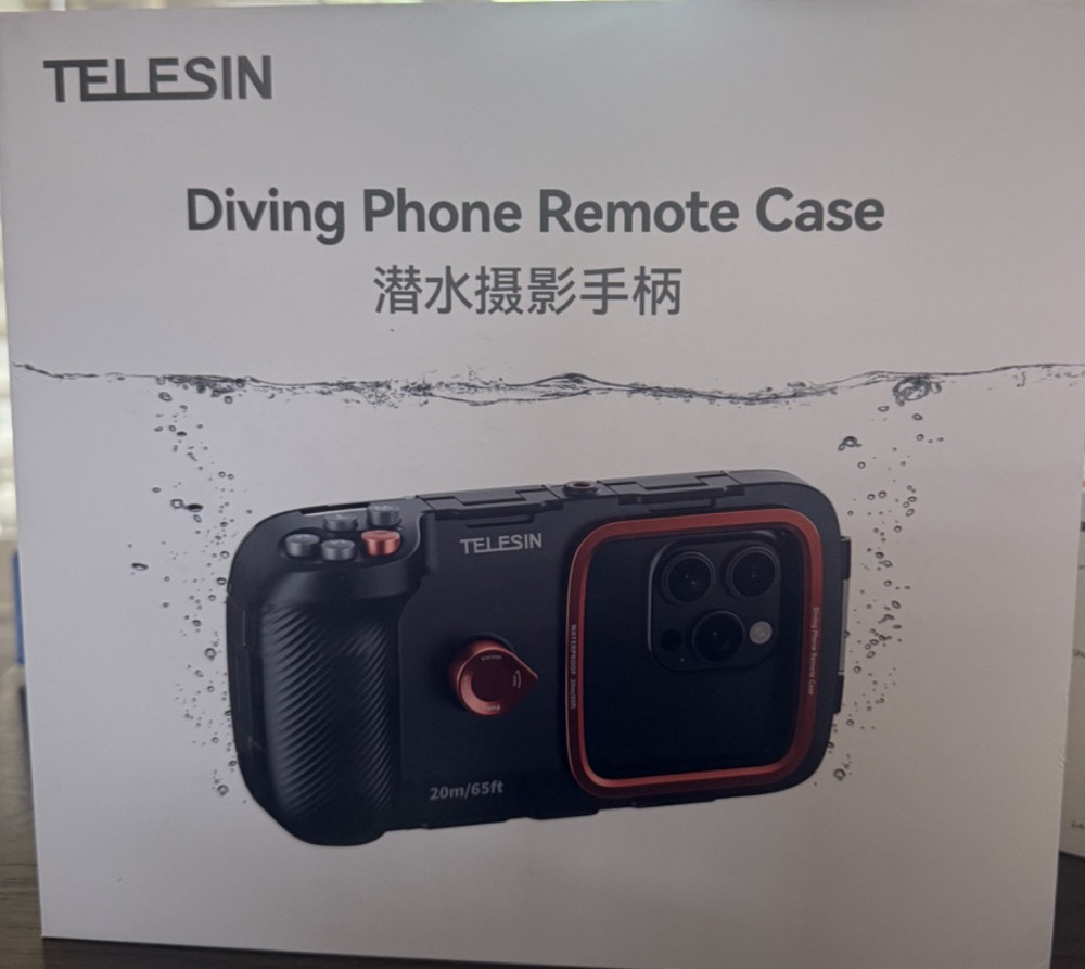 TELESIN Underwater Snorkeling Diving Phone Waterproof Case Universal Underwat…