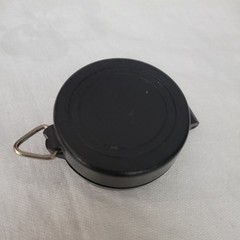 Compass Liquid Filled Japan Black Plastic Case UNUSED tested WORKS lanyard keych