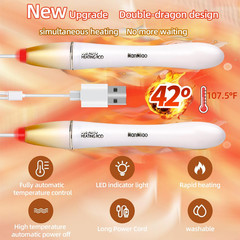 Dual Head Toy Heating Stick LED Indicator Light Heating Meat Stick USB Hand Warm