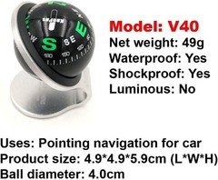 Waterproof Compass Ball for Car or Boat Accurate Pointing Navigation