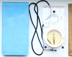 Vintage East Germany DDR Liquid Compass Sport 3 With Case