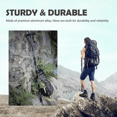 Hiking Tactical Stick Walking Staff,Portable Walking Sticks Trekking Poles Ou…
