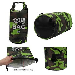Waterproof Dry Bag 2L//10L/1/20L/30L, Roll Top Sack Keeps Gear Dry for 5L Green