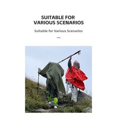 Outdoor Waterproof Rain Jacket 3in1 Lightweight for Jungle and Mountaineering