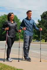 New Urban Poling Activator Fitness Exercise Assisted 2-Piece Walking Poles