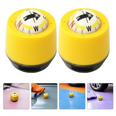 2 Pcs Automobile Compass for Vehicle Dashboard Auto-navigationskompass